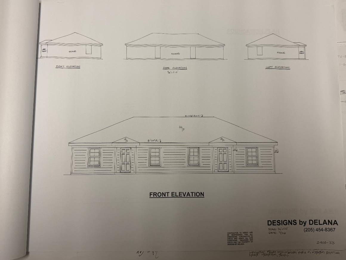 Duplex architectural rendering